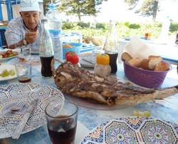 Gegrillter Seeteufel Seeteufel